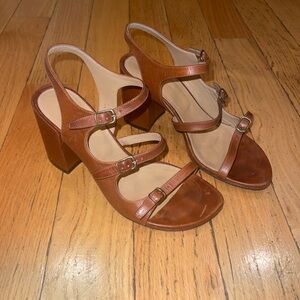 Dries Van Noten brown leather sandals